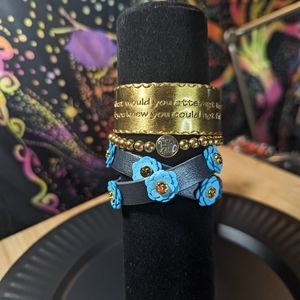 Rustic Cuff bracelet trio RC17